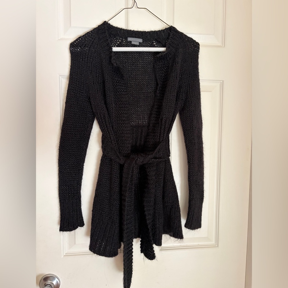 AX Armani Exchange Gray Knit Women's Sweater Cardigan